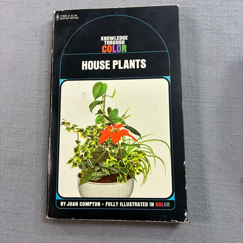 Vintage 1973 House Plants Joan Compton Bantam Knowledge Through Color #44